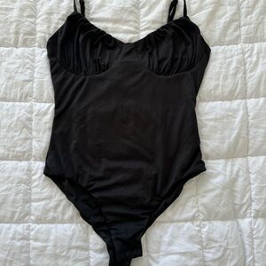 Princess Polly Classic Black Bodysuit